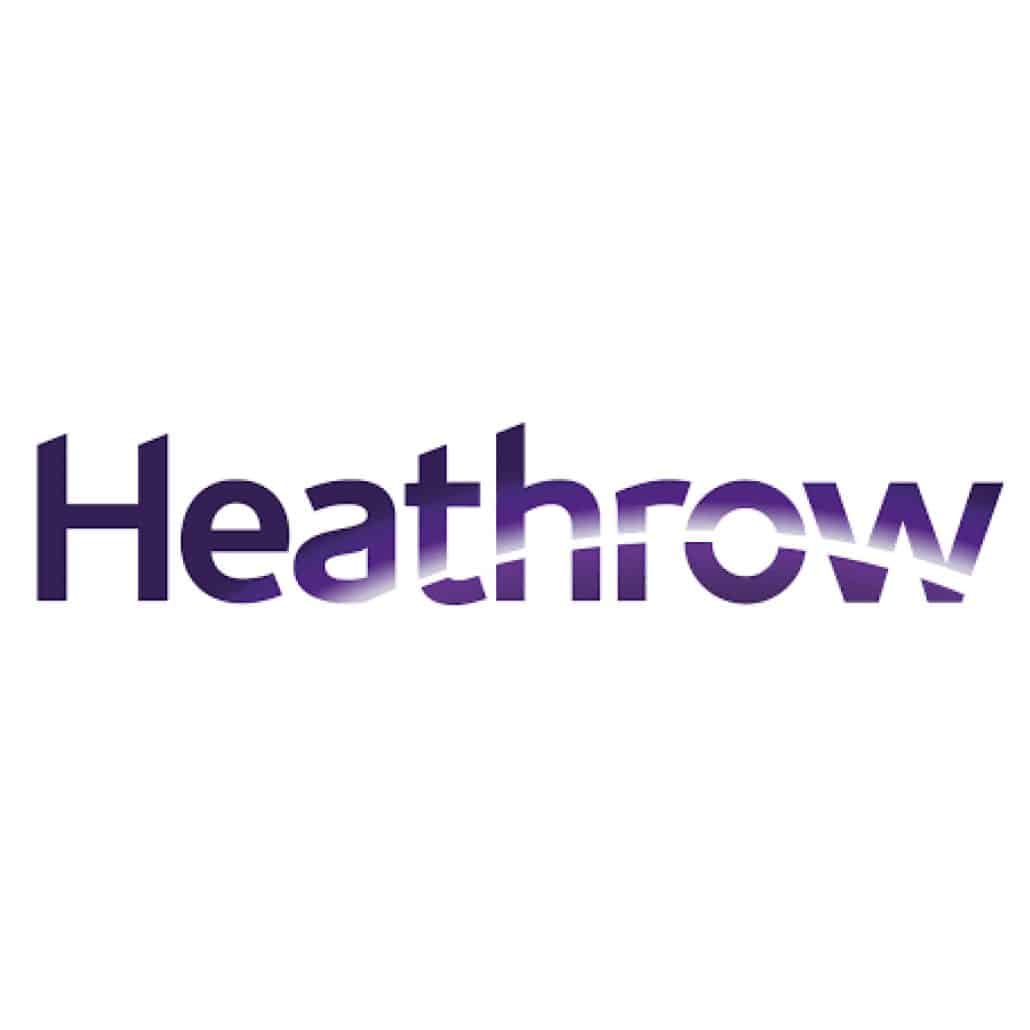 Happy clients include; Logo of Heathrow