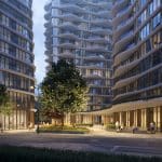 Architect's impression of exterior of new Bankside campus Venue Hire