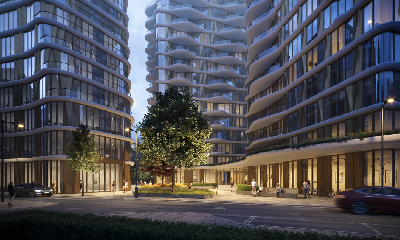 Architect's impression of exterior of new Bankside campus Venue Hire