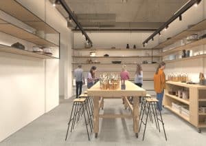 Architect's impression of studio