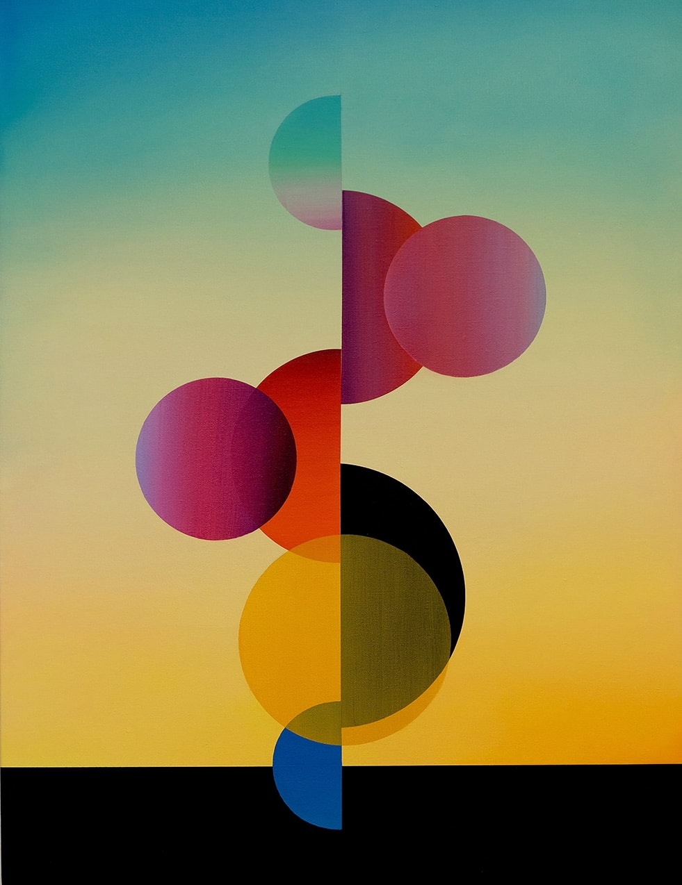 E2501P15-Caroline-List-Shape-Chroma-Ochre-Light-Acrylic-oil-On-linen-65x85-cm-2023