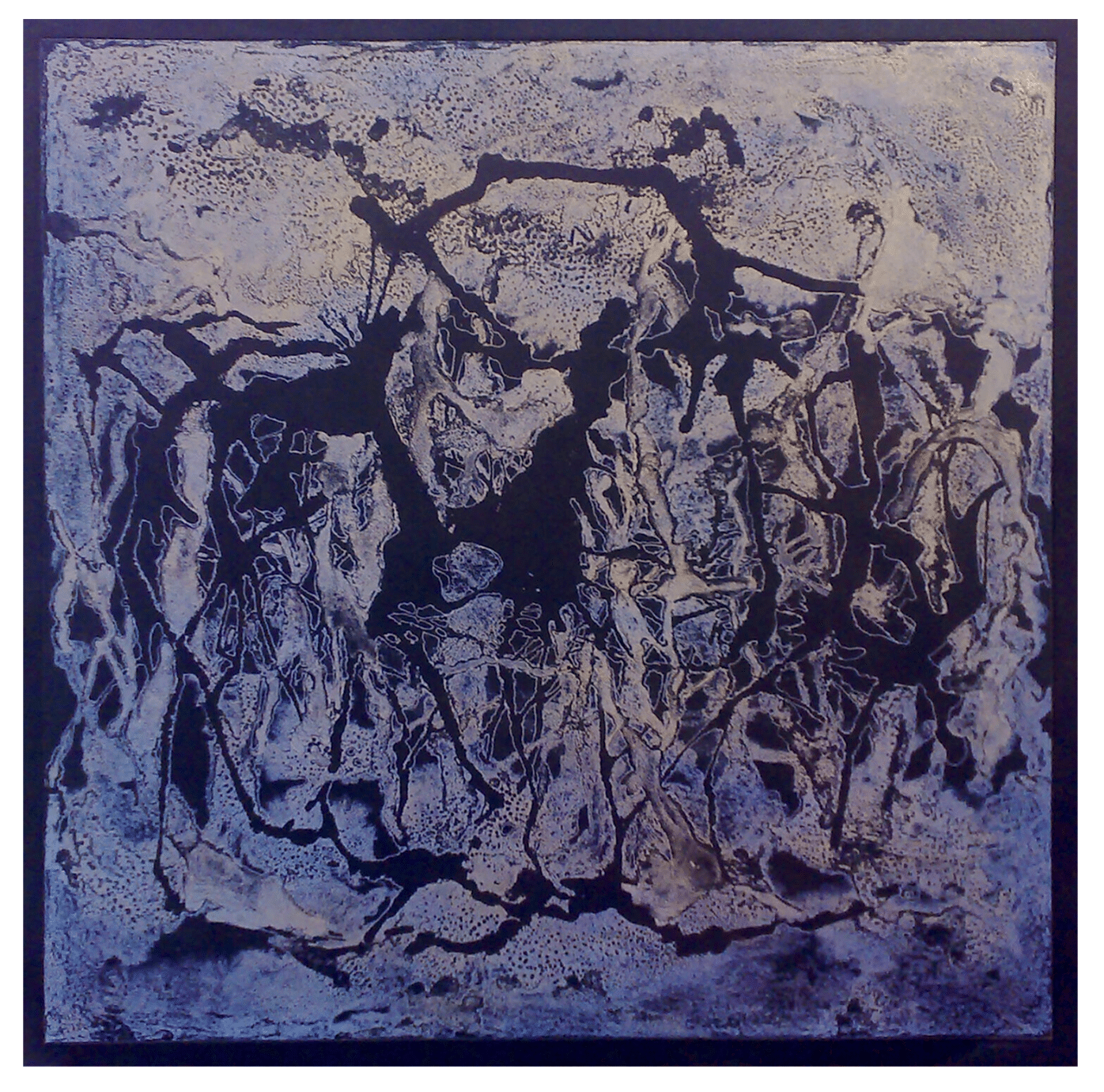 E2501PR10-Printmaking-Temsu-Traces-II-_-Parallel-Commune-series-_-Etching-with-gold-pigments
